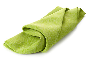 Image showing green cotton napkin