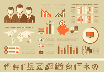 Image showing Business Infographic Template.