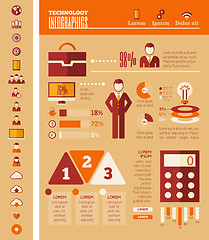 Image showing IT Industry Infographic Elements