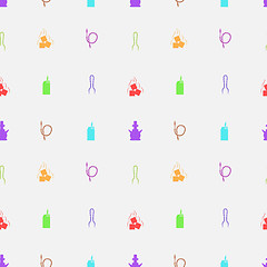 Image showing Colored vector background for hookah accessories