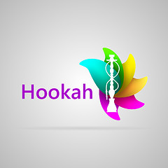 Image showing Colorful vector illustration for hookah