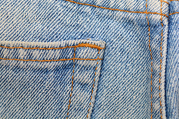 Image showing blue jeans texture