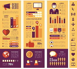 Image showing Social Media Infographic Template.