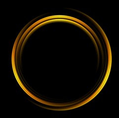 Image showing Bright abstract circle logo background