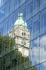 Image showing Tower reflection