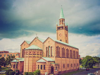Image showing Retro look St Matthauskirche Berlin