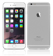 Image showing new Silver iPhone 6 Plus 