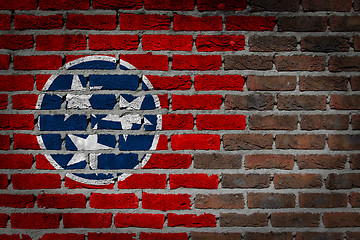 Image showing Dark brick wall - Tennessee