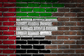 Image showing Dark brick wall - UAE