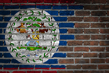 Image showing Dark brick wall - Belize