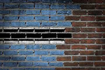 Image showing Dark brick wall - Botswana