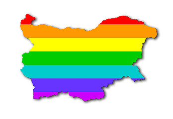 Image showing Bulgaria - Rainbow flag pattern