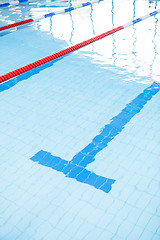 Image showing Swimming pool lanes