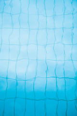 Image showing Bottom of swimming pool background