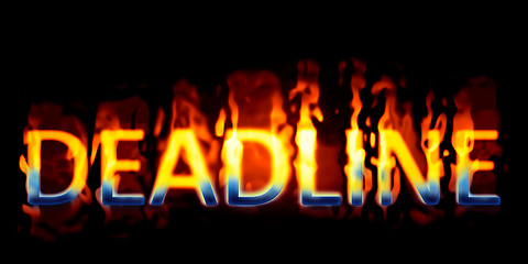 Image showing text on fire