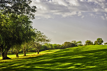 Image showing Golf Sunrise