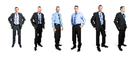 Image showing pixel art business man