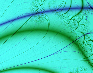 Image showing Green curves