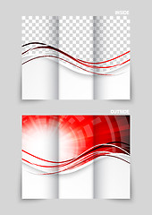 Image showing Tri-fold brochure template design