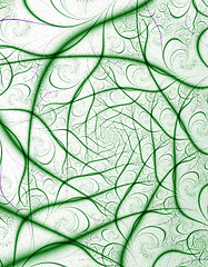 Image showing Green curves