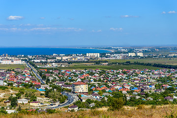 Image showing Seaside town