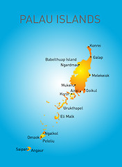 Image showing Palau map