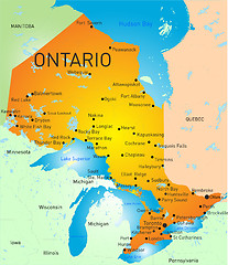 Image showing Ontario Province Map