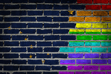 Image showing Dark brick wall - LGBT rights - Alaska