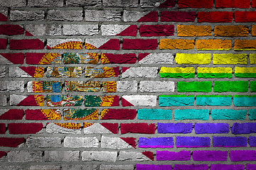 Image showing Dark brick wall - LGBT rights - Florida