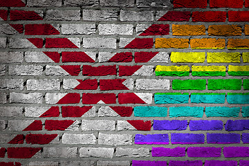 Image showing Dark brick wall - LGBT rights - Alabama