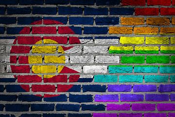 Image showing Dark brick wall - LGBT rights - Colorado