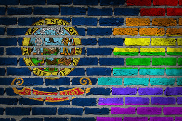 Image showing Dark brick wall - LGBT rights - Idaho