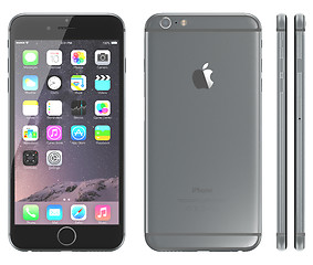 Image showing Space Gray iPhone 6