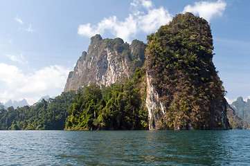 Image showing Cheow Lan Lake or Rajjaprabha Dam Reservoir, Thailand