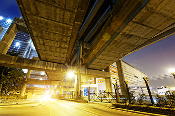 Image showing Hong Kong City Traffic Night