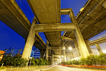 Image showing Hong Kong City Traffic Night