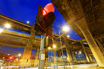 Image showing Hong Kong City Traffic Night