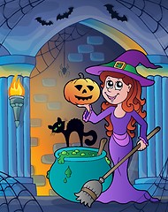 Image showing Wall alcove with Halloween theme 4