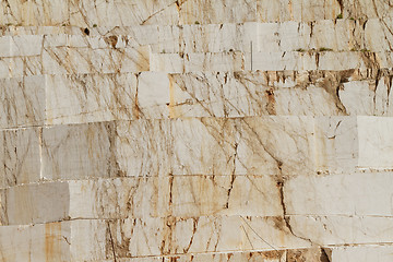 Image showing White marble quarry