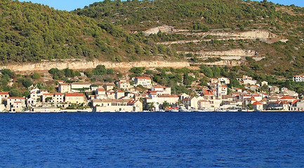 Image showing Turquoise sea in Croatia Vis Island