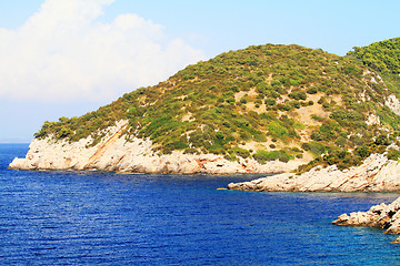 Image showing Turquoise sea in Croatia Vis Island