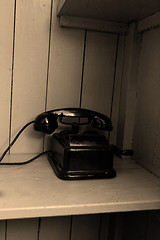 Image showing Old telephone 