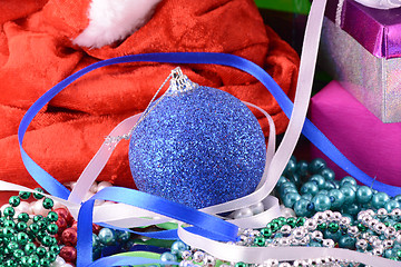 Image showing Christmas balls, new year decoration