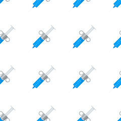 Image showing Vector background for hospital. Medical syringe