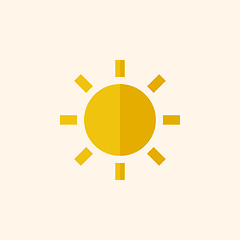 Image showing Sun. Travel Flat Icon