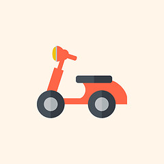 Image showing Scooter Flat Icon