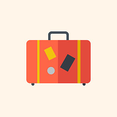 Image showing Luggage. Travel Flat Icon