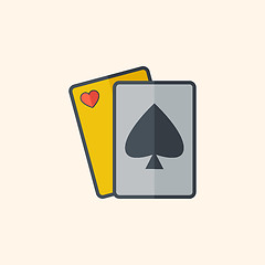 Image showing Casino Flat Icon