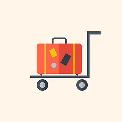 Image showing Luggage. Travel Flat Icon