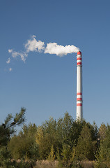 Image showing Chimney pollution.